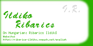 ildiko ribarics business card